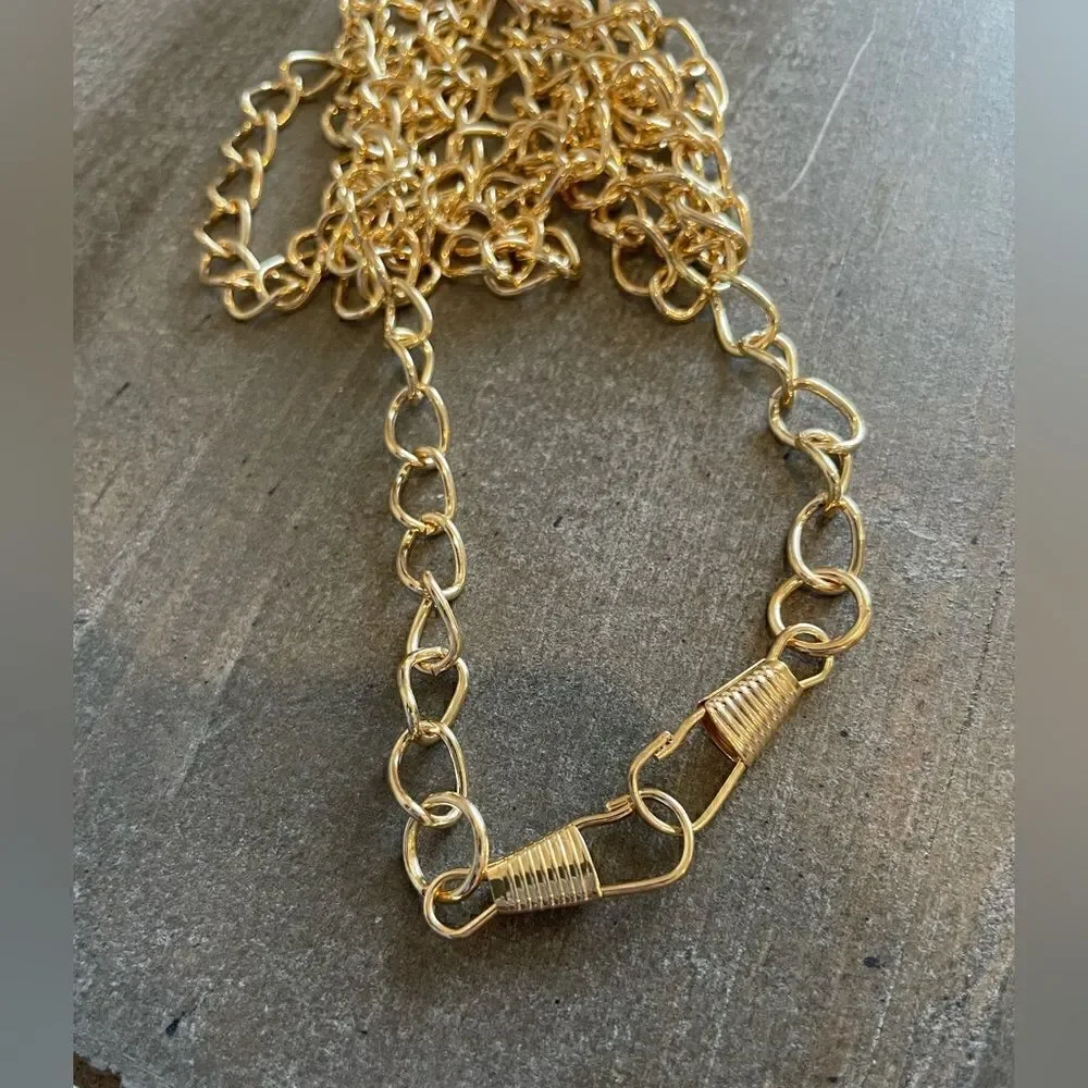 NWOT Conversion Kit -Turn your Wallet into a Crossbody Bag. Chain & Screw Loops.